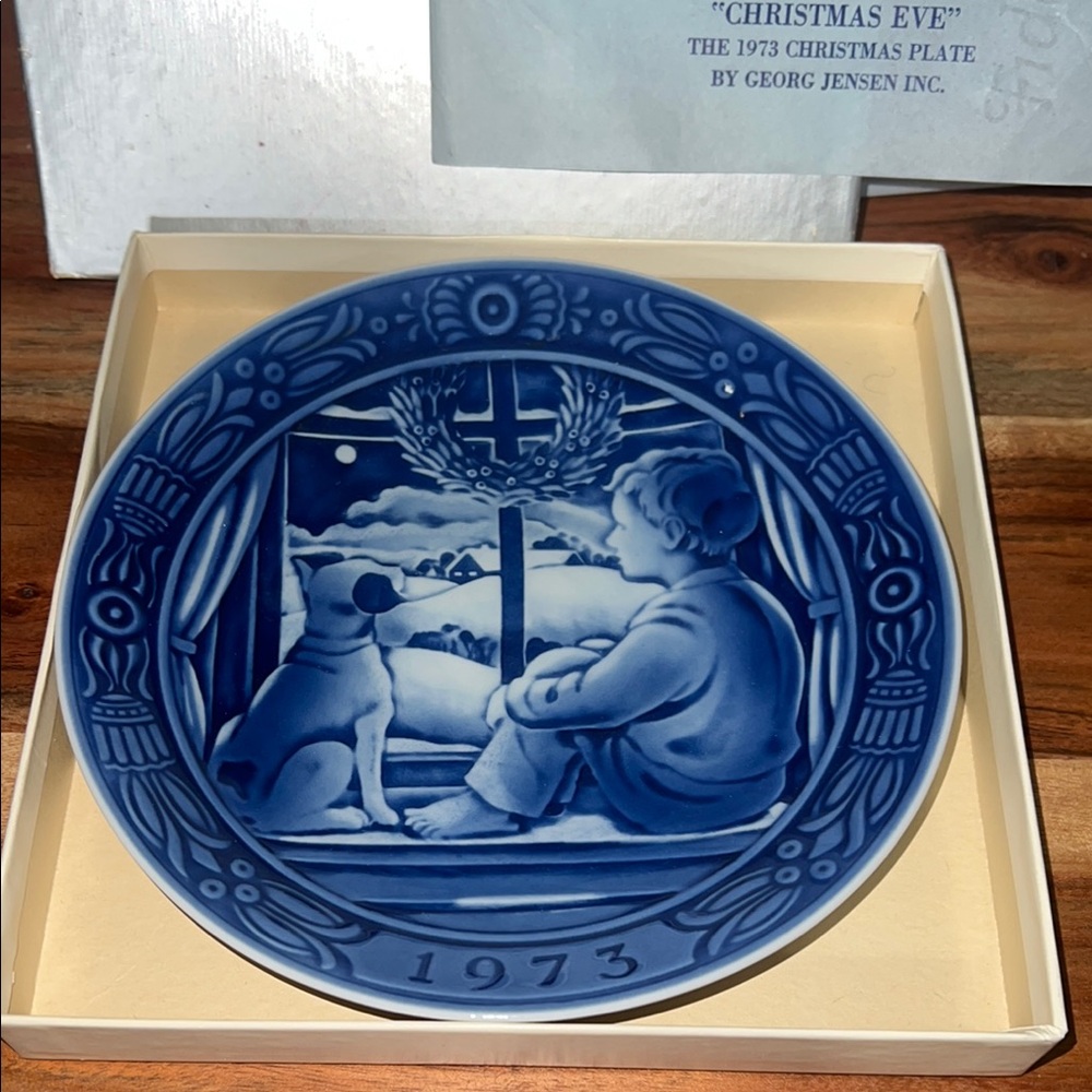 Georg Jensen Blue Christmas Eve Plate